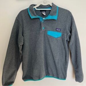 Patagonia Synchilla Lightweight Fleece Snap Pullover Sz Small